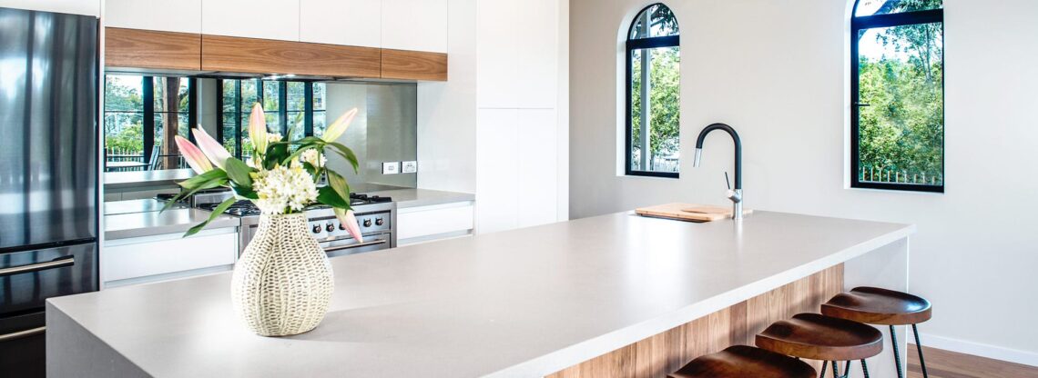 Kitchen Connection - Modern white and timber kitchen